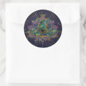 Alles wat Mystic Eye ziet in Lotus Flower Ronde Sticker (Tas)