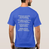 "Alles wat nodig is om het kwaad te laten zegevier T-shirt (Achterkant)