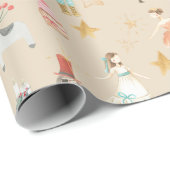 Alles wat Nutcracker Kerstneutraal beige is Cadeaupapier (Rol Hoek)