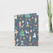 Alles wat Nutkraker Kerstmis blauw Feestdagen Kaart (Voorkant)