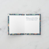 Alles wat Nutkraker Kerstmis blauw Feestdagen Kaart (Binnen)