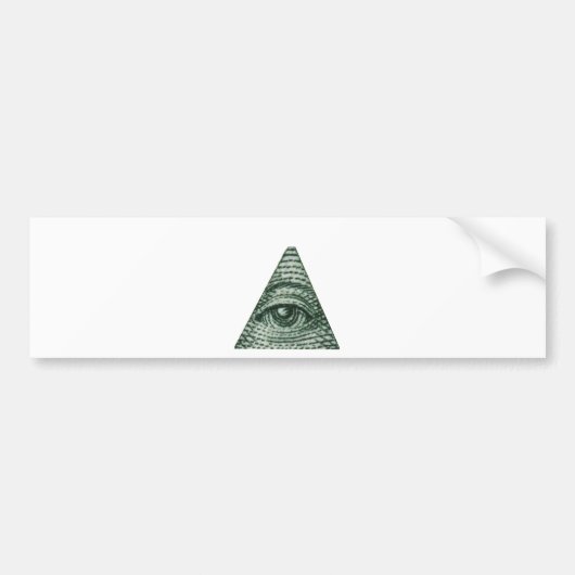 Alles wat oog ziet bumpersticker (Voorkant)