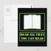 Alles wat u kunt lezen briefkaart (Voorkant / Achterkant)