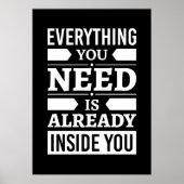 Alles wat u nodig hebt, bevindt zich al in u poster (Voorkant)