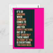 Alles wat u nodig hebt briefkaart (Voorkant / Achterkant)