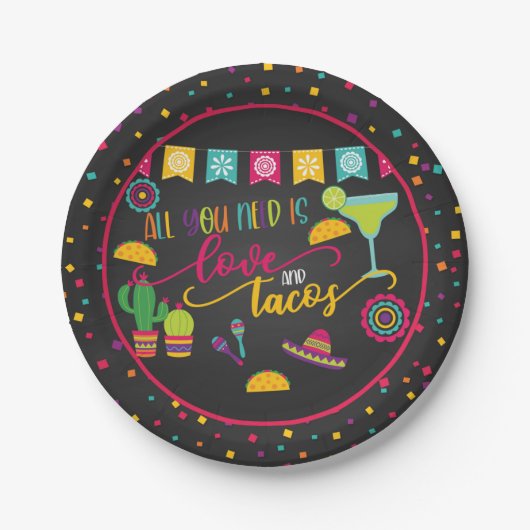 Alles wat u nodig hebt is Bord voor Liefde en Taco (Voorkant)