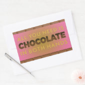 Alles wat u nodig hebt is Chocolade in de Sticker  (Envelop)