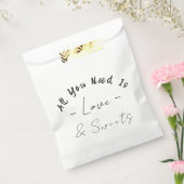 Alles wat u nodig hebt, is een kleine papiertas va bedankzakje (Gezegeld)