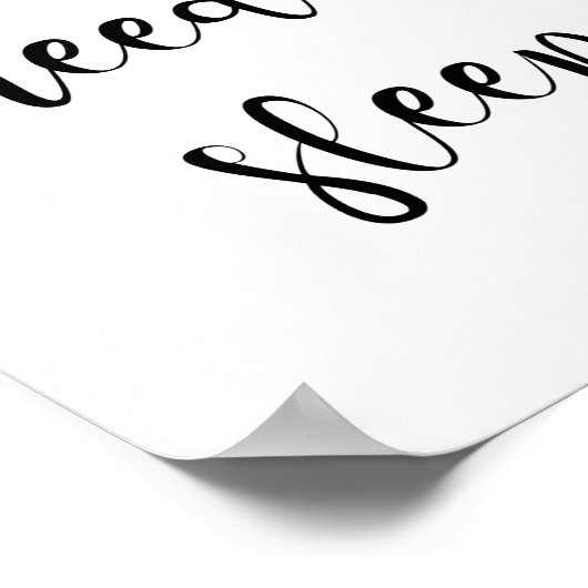 Alles wat u nodig hebt is een slaapposter poster (Hoek)