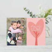 Alles wat u nodig hebt is een Valentijnsdag-liefde Feestdagenkaart (Staand voorkant)