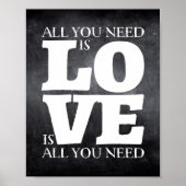 Alles wat u nodig hebt is het Poster Liefde Quote (Voorkant)