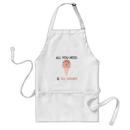 Alles wat u nodig hebt is Ice Cream // Fun Summer  Standaard Schort