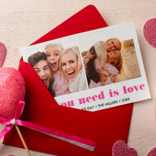 ALLES WAT U NODIG HEBT IS LIVE 2 Photo Valentijnsd Notitiekaartje