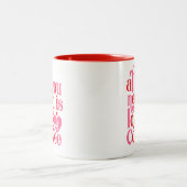 Alles wat u nodig hebt is Luv en Koffie Tweekleurige Koffiemok (Center)