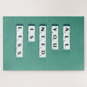 Alles wat u nodig hebt is minder, minimalistisch legpuzzel (Horizontaal)