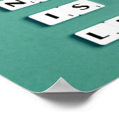 Alles wat u nodig hebt is minder, minimalistisch poster (Hoek)