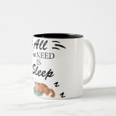 Alles wat u nodig hebt is Slaap Funny Quottes Mok (Voorkant rechts)