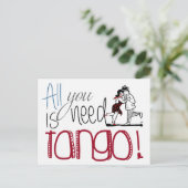 Alles wat u nodig hebt is Tango-quote Briefkaart (Staand voorkant)