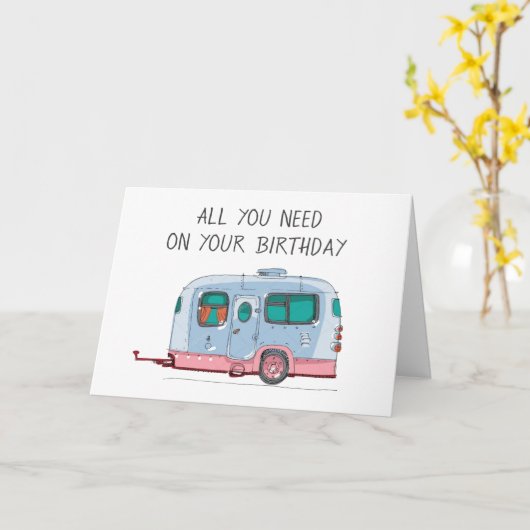 ALLES WAT U NODIG HEBT IS VERLIES/EEN CAMPER/ME OP KAART (Gele Bloem)