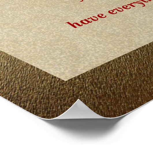 Alles wat u nodig hebt poster (Hoek)