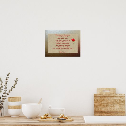 Alles wat u nodig hebt poster (Keuken)