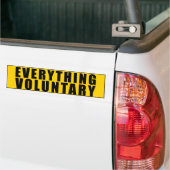 Alles wat vrijwillig is - Vrijwilligerswerk Bumper Bumpersticker (Op Truck)