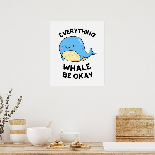 Alles wat walvis is goed poster (Keuken)