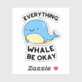 Alles wat walvis is goed sticker (Vel)