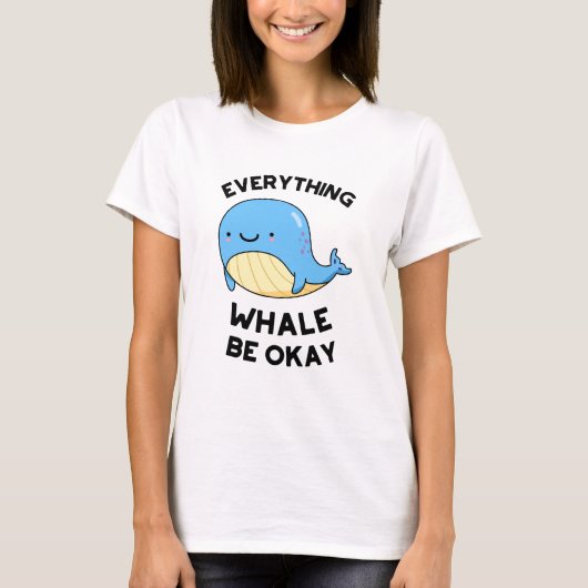 Alles wat walvis is goed t-shirt (Voorkant)