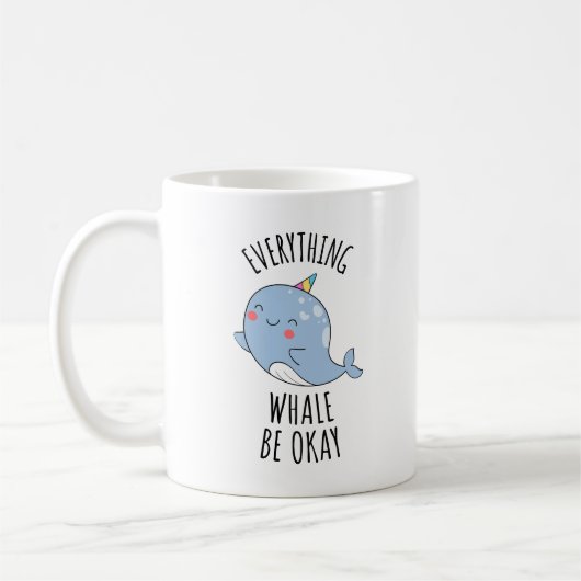 Alles wat walvis is oké koffiemok (Links)