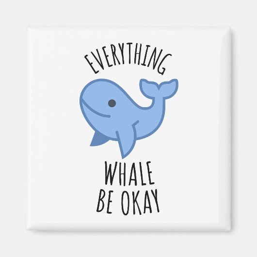 Alles wat walvis is oké magneet (Voorkant)