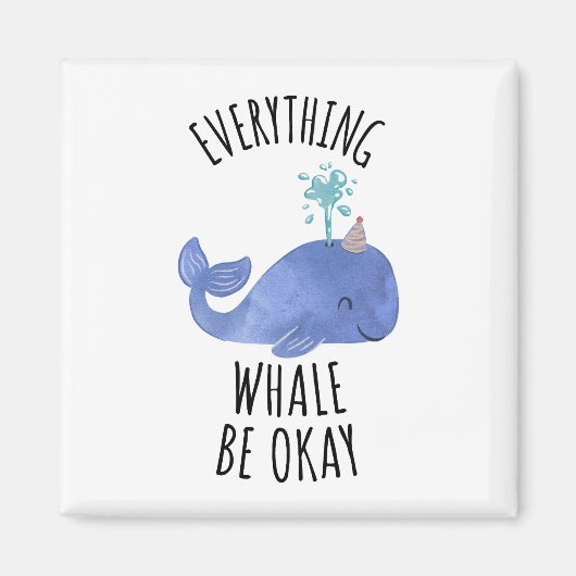 Alles wat walvis is oké magneet (Voorkant)