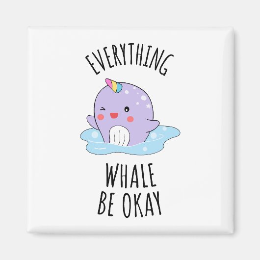 Alles wat walvis is oké magneet (Voorkant)