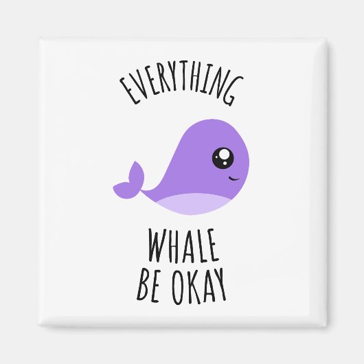 Alles wat walvis is oké magneet (Voorkant)