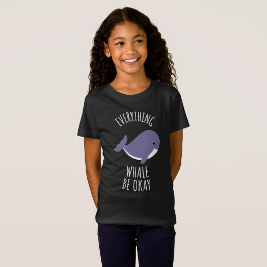 Alles wat walvis is oké t-shirt (Voorkant volledig)