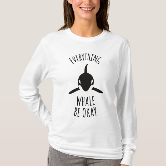 Alles wat walvis is oké t-shirt (Voorkant)