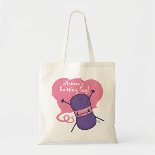 alles wat we breien is liefde tote bag (Voorkant)