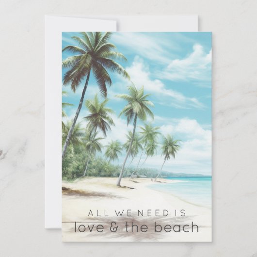 Alles wat we nodig hebben is een Love Beach Engage Kaart (Voorkant)