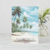 Alles wat we nodig hebben is een Love Beach Engage Kaart (Staand voorkant)