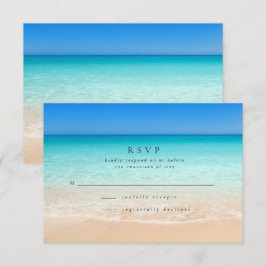 Alles wat we nodig hebben is Liefde en het Strand  RSVP Kaartje