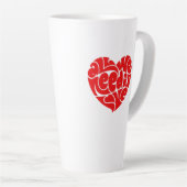 Alles wat we nodig hebben is liefde latte Mok (Rechterhoek)