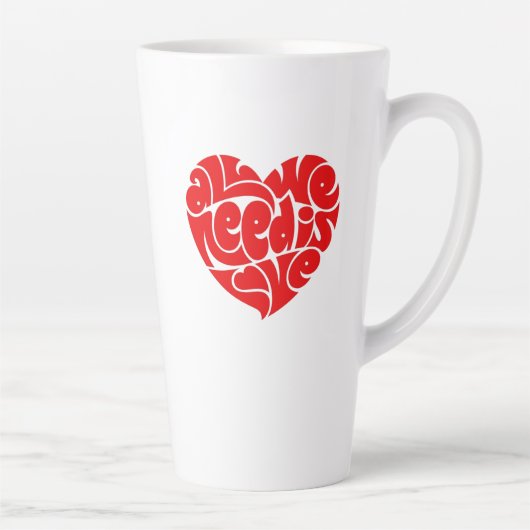 Alles wat we nodig hebben is liefde latte Mok (Rechts)