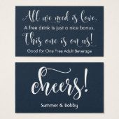 Alles wat we nodig hebben is Liefde, Navy Free Dri Visitekaartje (Voorkant /achterkant)