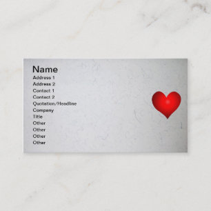 Alles wat we nodig hebben is liefde visitekaartje