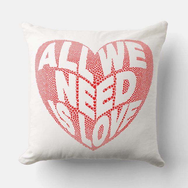 Alles wat we nodig hebben is Love Kussen (Voorkant)