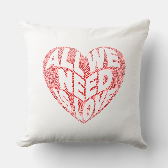 Alles wat we nodig hebben is Love Sierkussen (Voorkant)