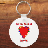 Alles wat we nodig hebben is Love Sleutelhanger (Voorkant)