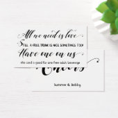 Alles wat we nodig hebben is Love Wedding & Event Visitekaartje (Bureau)