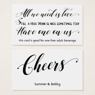 Alles wat we nodig hebben is Love Wedding & Event  Visitekaartje