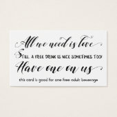 Alles wat we nodig hebben is Love Wedding & Event Visitekaartje (Voorkant)